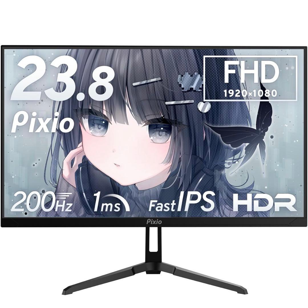 【新品・未使用】Pixio PX248wave ゲーミングモニター(black) Pixio PX248 Wave | 24 inch 1080p 200Hz 1ms (GTG) FAST IPS Gaming