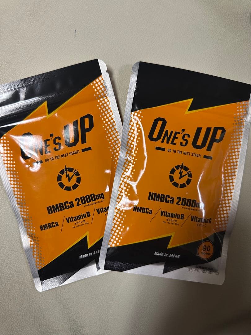 ONE's UP HMBCa 2000mg ダイエットサプリ90粒✖️2袋 正規取扱店) 2袋セット HMB サプリ ONE'S UP ワンズアップ 90粒×2袋