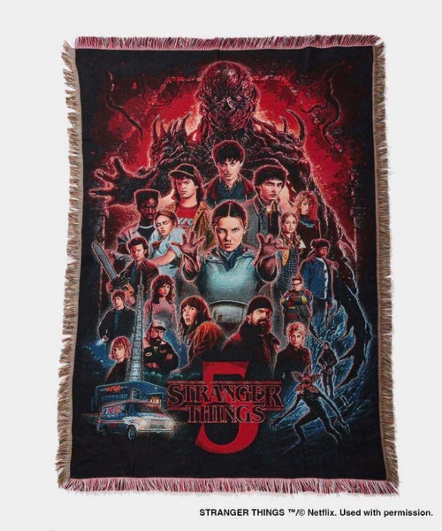 【新品未開封】ストレンジャーシングス シーズン5 ブランケット Stranger Things S5 ストレンジャーシングス ブランケット Amazon.com