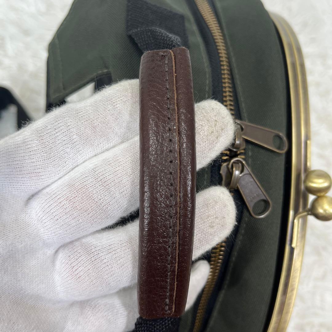 美品【AYANOKOUJI】2way がま口 ボディバッグ ワンショルダー - メルカリ