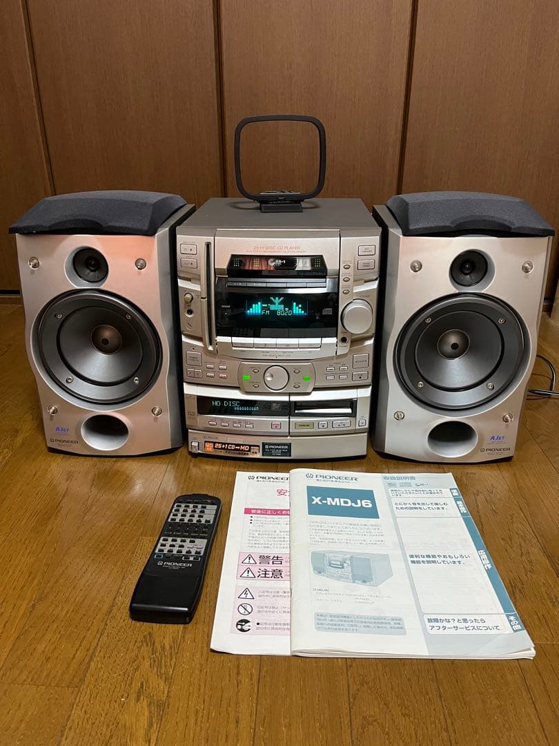 美品☆パイオニア X-MDJ6 ミニコンポMD.CD.カセット u938 - メルカリ