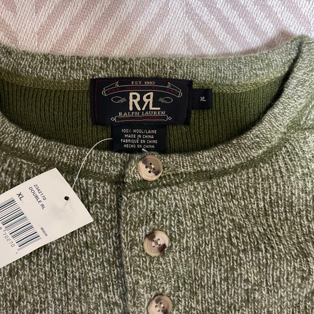 新品未使用 デッドストック RRL 三つ星 ハーフボタンニット XL - メルカリ