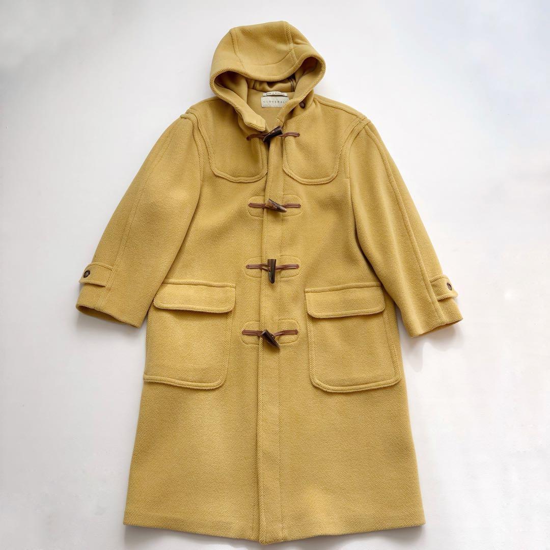 グローバーオール キングストン ダッフルコート ヘリンボーン マスタード 40 希少✨グローバーオール キングストン ダッフルコート ヘリンボーン