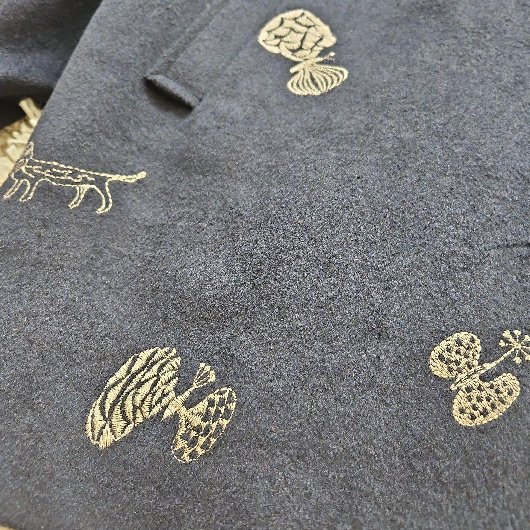 スーパーハッカ フィーユ 保坂優子さん 刺繍 ウール混コート - メルカリ