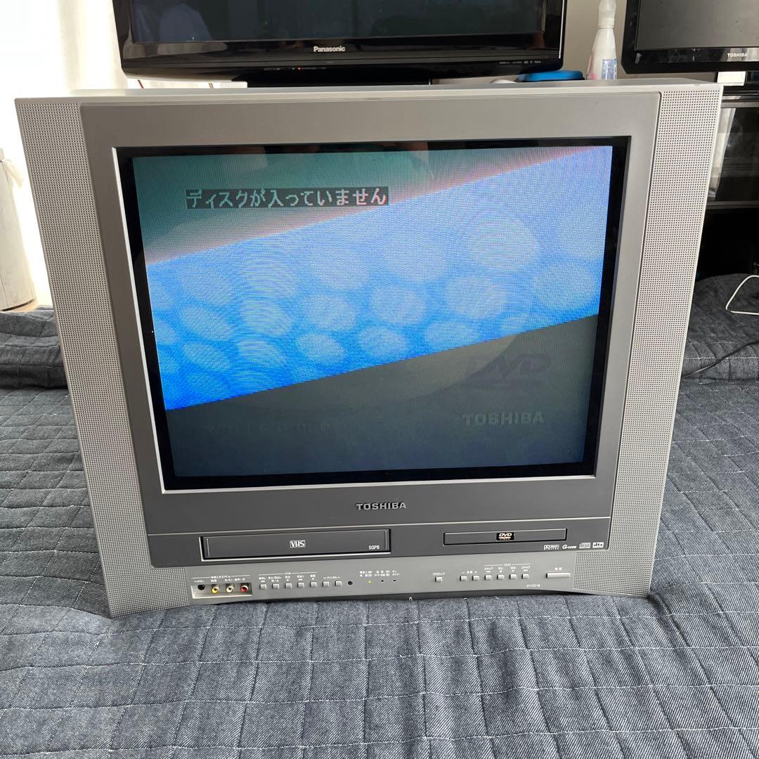 TOSHIBA 21型 DVD・VHS内蔵ブラウン管テレビ - メルカリ
