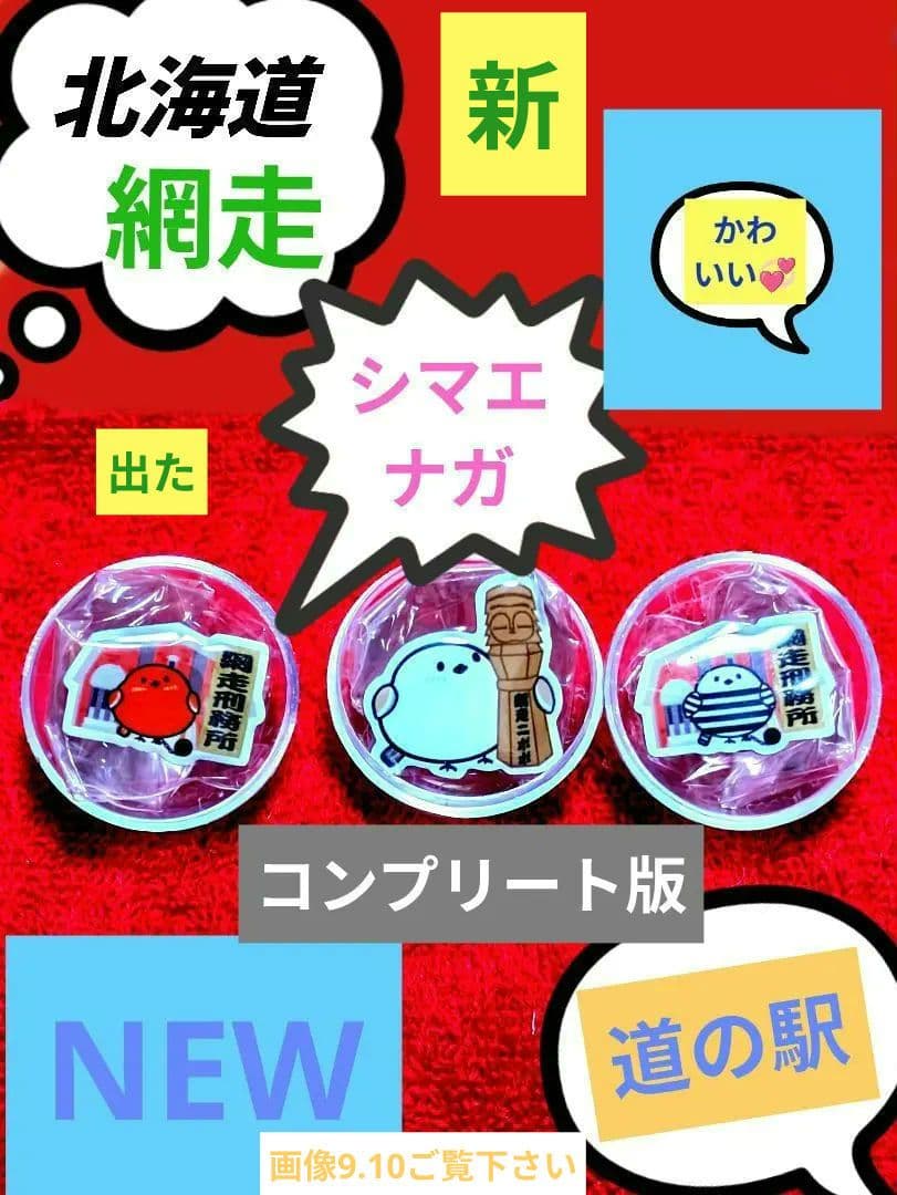 北海道 道の駅ピンズシマエナガ編NEW網走ピンズ3種類 コンプリート