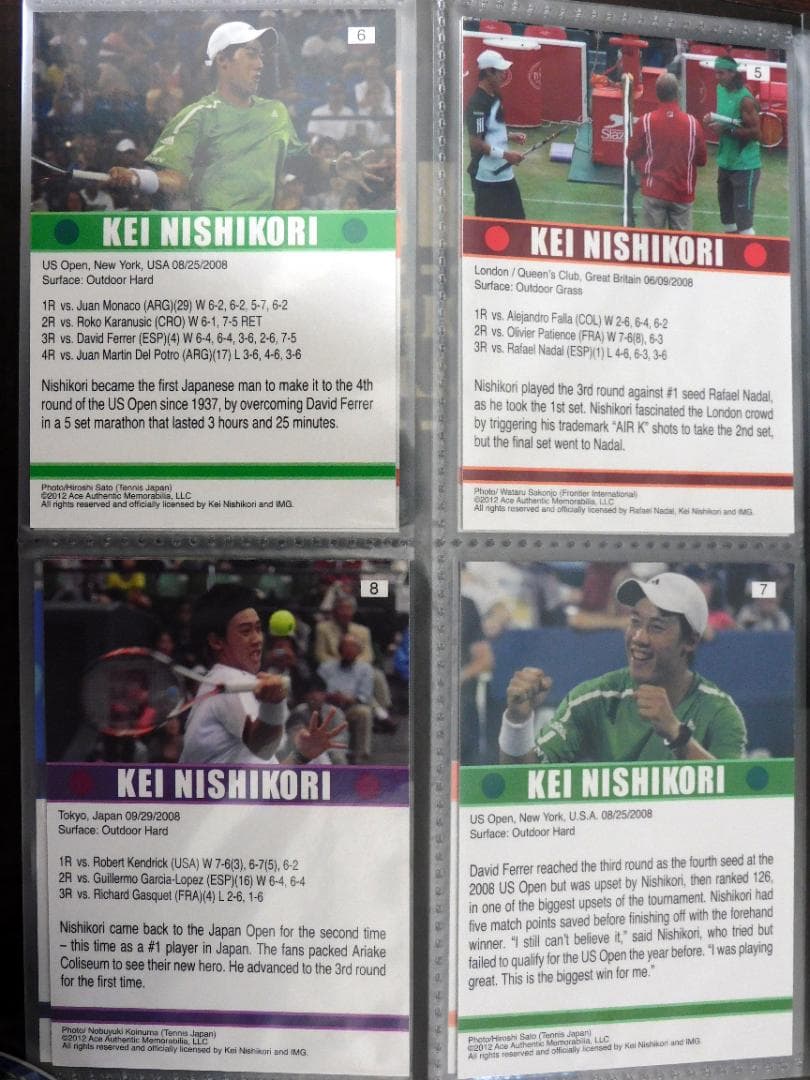 ACE 錦織圭 トレカ 31枚＋ 錦織圭/ジョコビッチ デュアルジャージ