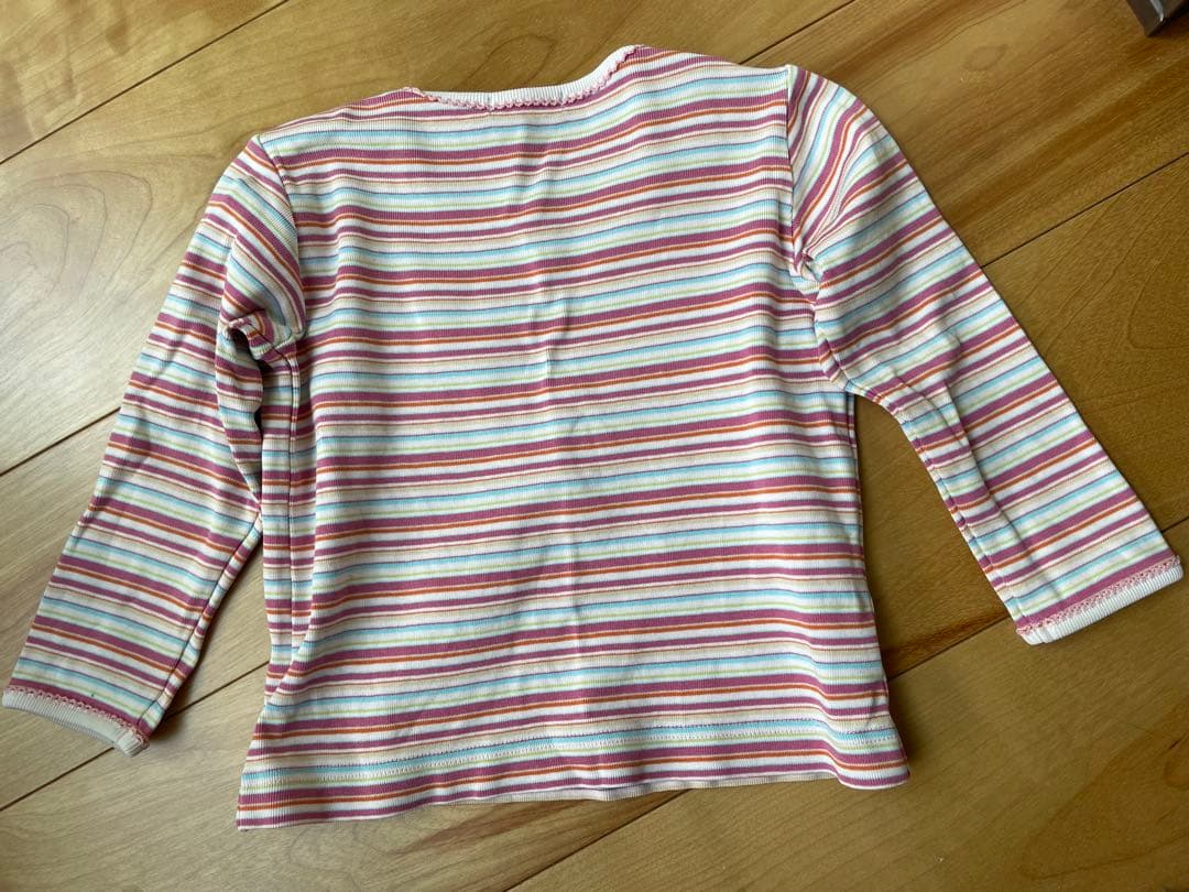familiar ストライプ長袖Tシャツ 90cm - メルカリ