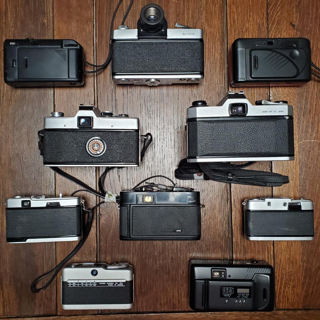 シャッター音確認済 フィルムカメラ10台 Canon Nikon TOPCON - メルカリ