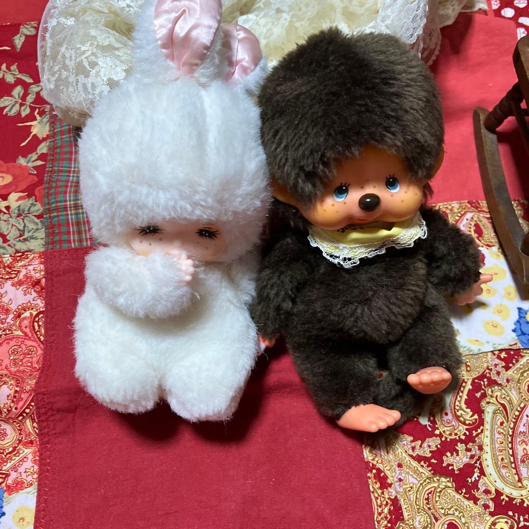 レトロぬいぐるみ 人形 うさぎ ハニートイズ モンチッチ 指しゃぶり