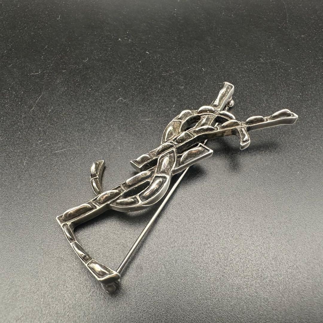 極美品✨ YSL サンローランパリ ブローチ ロゴ 1629 - メルカリ
