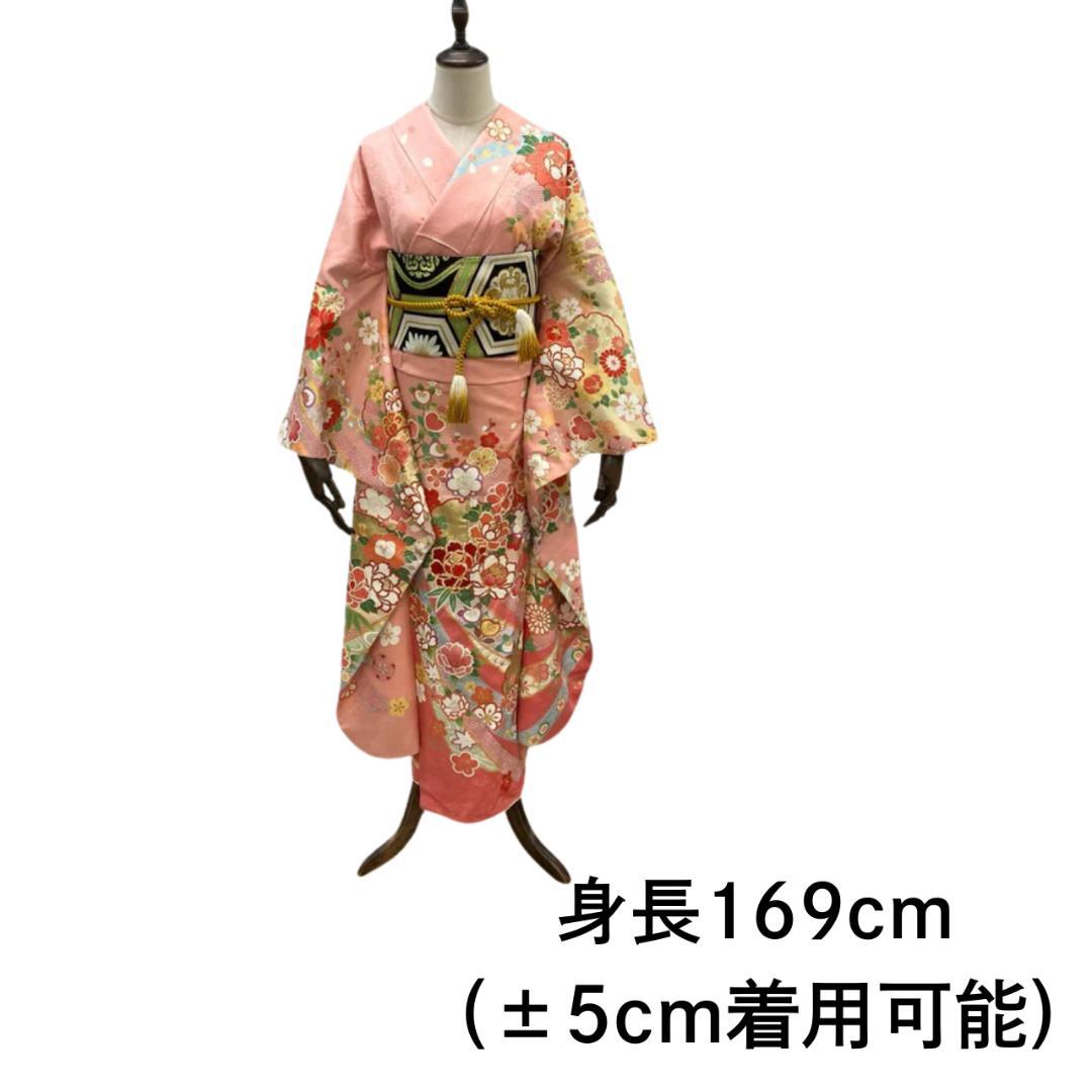 【美品】 振袖 セット 成人式 正絹 古典 振袖 ピンク 174 ● 美品】 振袖 正絹 古典柄 成人式 単品 花柄 ピンク 154 ○ - メルカリ