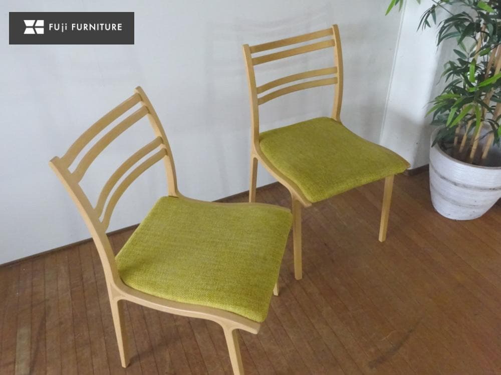 akiko　富士ファニチャー　Calm/カーム　軽量　曲げ木　2脚セット akiko 富士ファニチャー Calm/カーム 軽量 曲げ木 2脚セット akiko