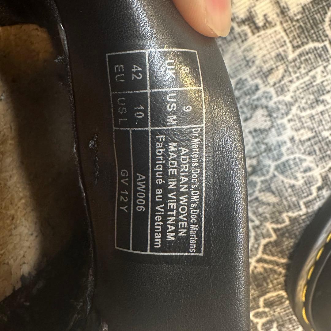 Dr. Martens ブラックフリンジローファー 27cm - メルカリ