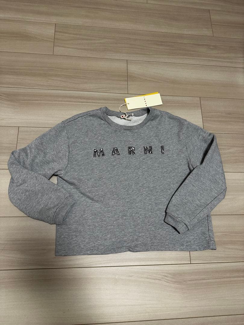 【新品同様】MARNIスウェット グレー 大人S相当 定価¥33000 楽天市場】マルニ キッズ トレーナー ロゴ 大人もOK レディース MARNI