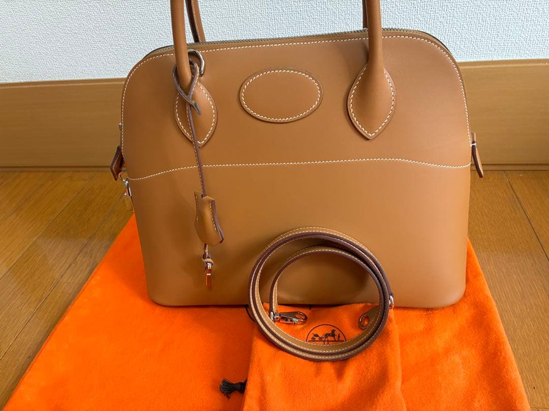 ジ*丸様 HERMES 美品ボリード31 □H刻印 HERMES（エルメス） ボリード31 □H刻印 シルバー金具 ハンドバッグ