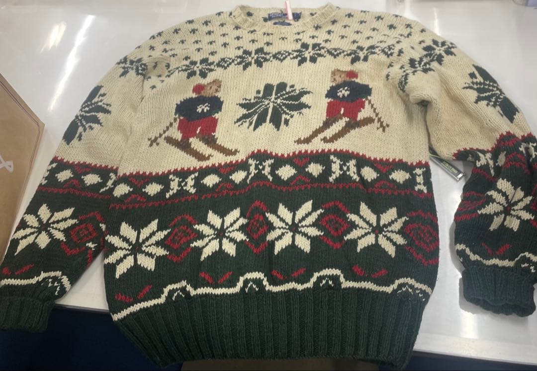 ‌*‌様 Polo by Ralph Lauren ノルディック柄セーター ポロ ポロラルフローレン ノルディック柄 ポロベア ニット セーター Lサイズ