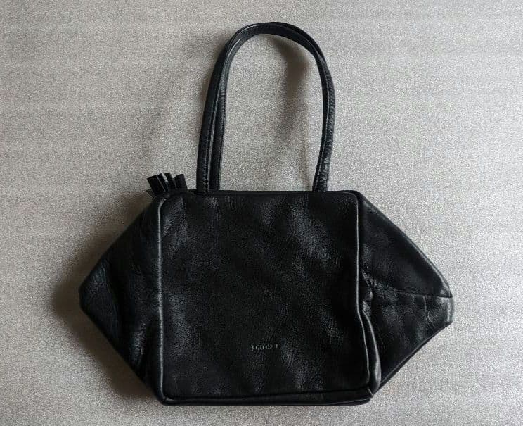 北欧、暮らしの道具店 ダンサー レザーバッグ ミニサイズ 黒ブラック