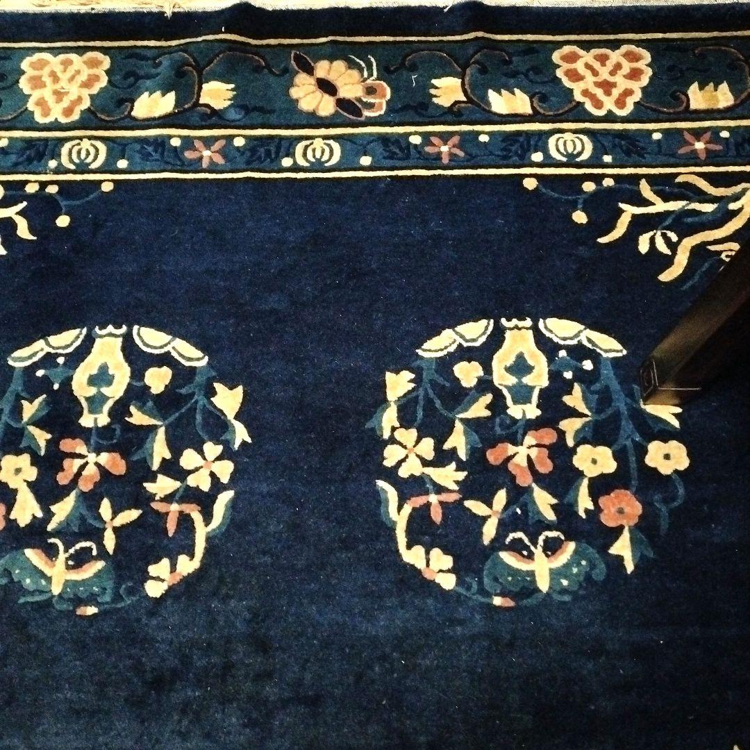 再再再お値下げ アンティーク絨毯 清朝 鍋島緞通 赤穂 Muni 265✕165