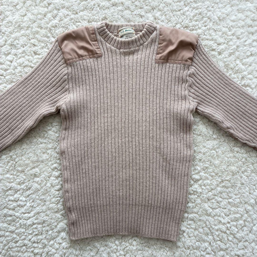 美品80sコマンドセーター L.L.Bean ニット M バーズアイ ミリタリー