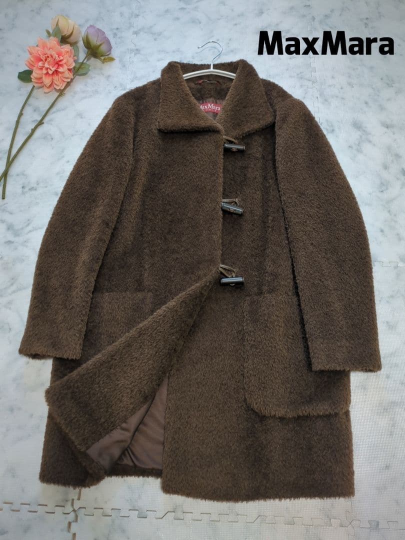 【希少】MaxMara　マックスマーラ　アルパカ　ヴァージンウール　コート レジナ ピュア ヴァージンウール ダブルブレスト コート