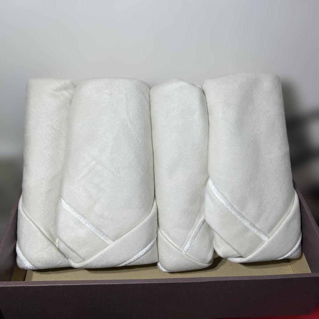 未使用 シルク100% 綿毛布 林タオル SUNFOREST KOBE 2枚組