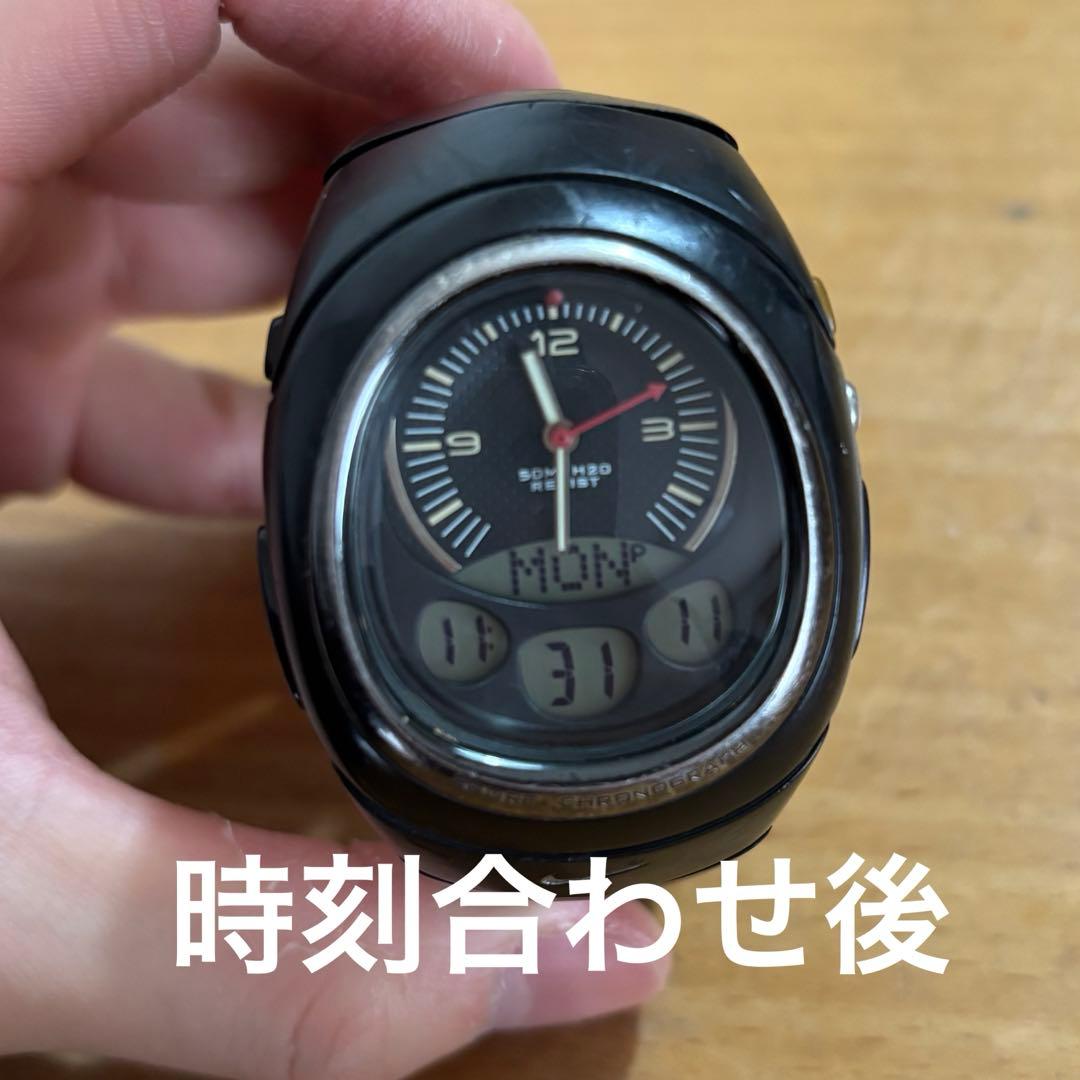 NIKE]00s アナログ デジタル 腕時計 テック系 y2k サイバーテック