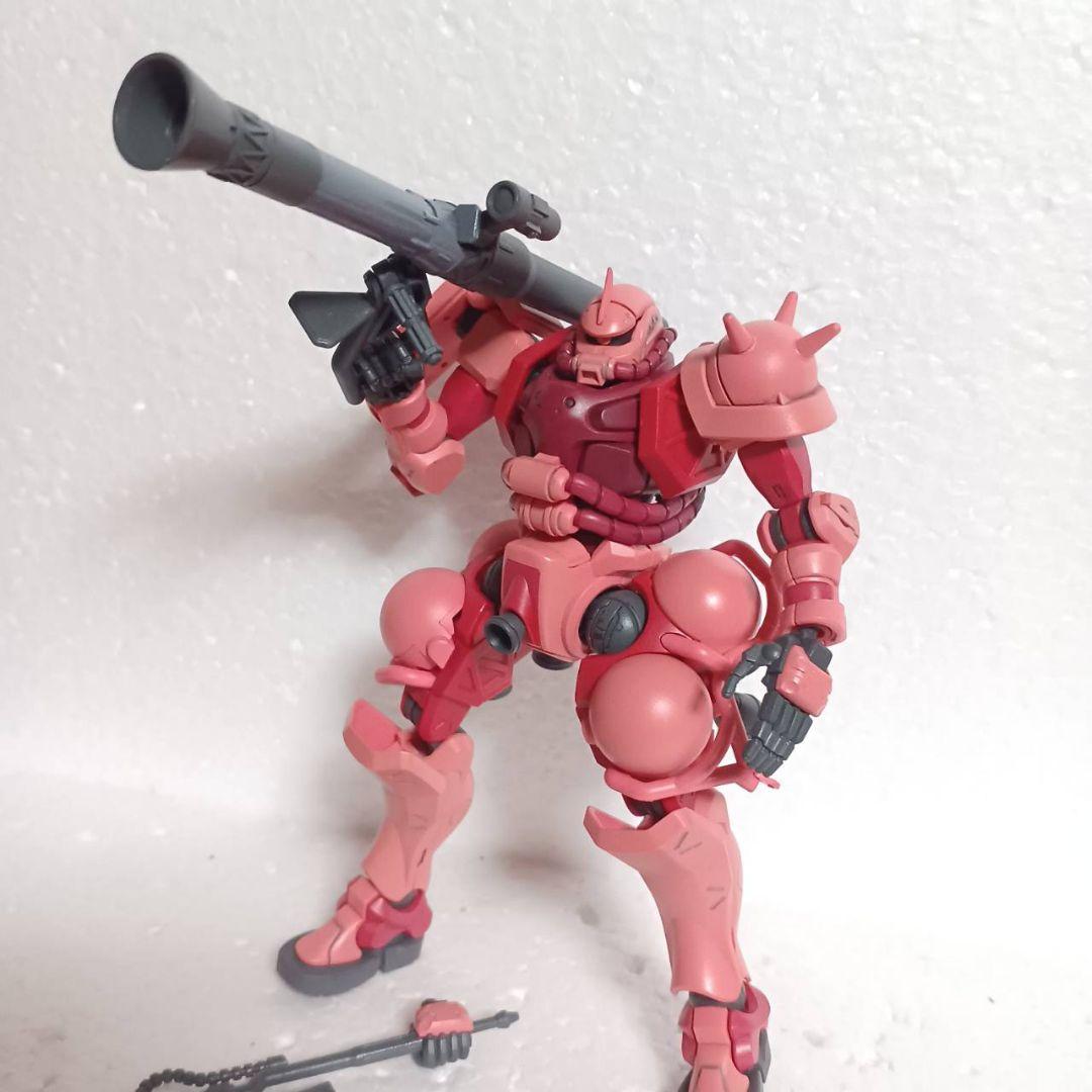HGジークアクス版シャア専用ザク 全塗装完成品 - メルカリ