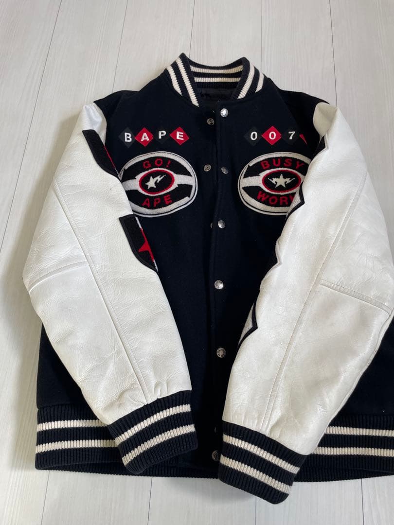 A BATHING APE スタジャン サイズL ナンバリングあり 楽天市場】A BATHING APE ア ベイシング エイプ ジャケット サイズ:XL