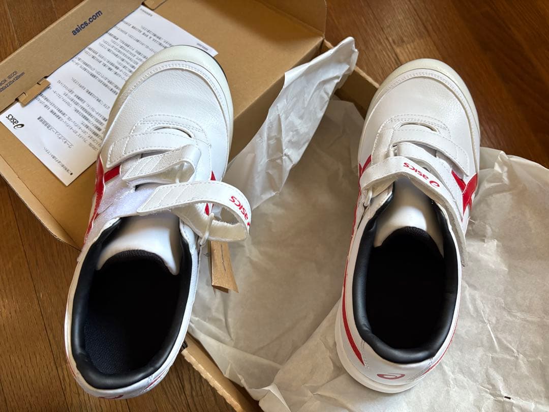 ASICS 安全靴 ホワイト/レッド ベルクロの通販はau PAY マーケット