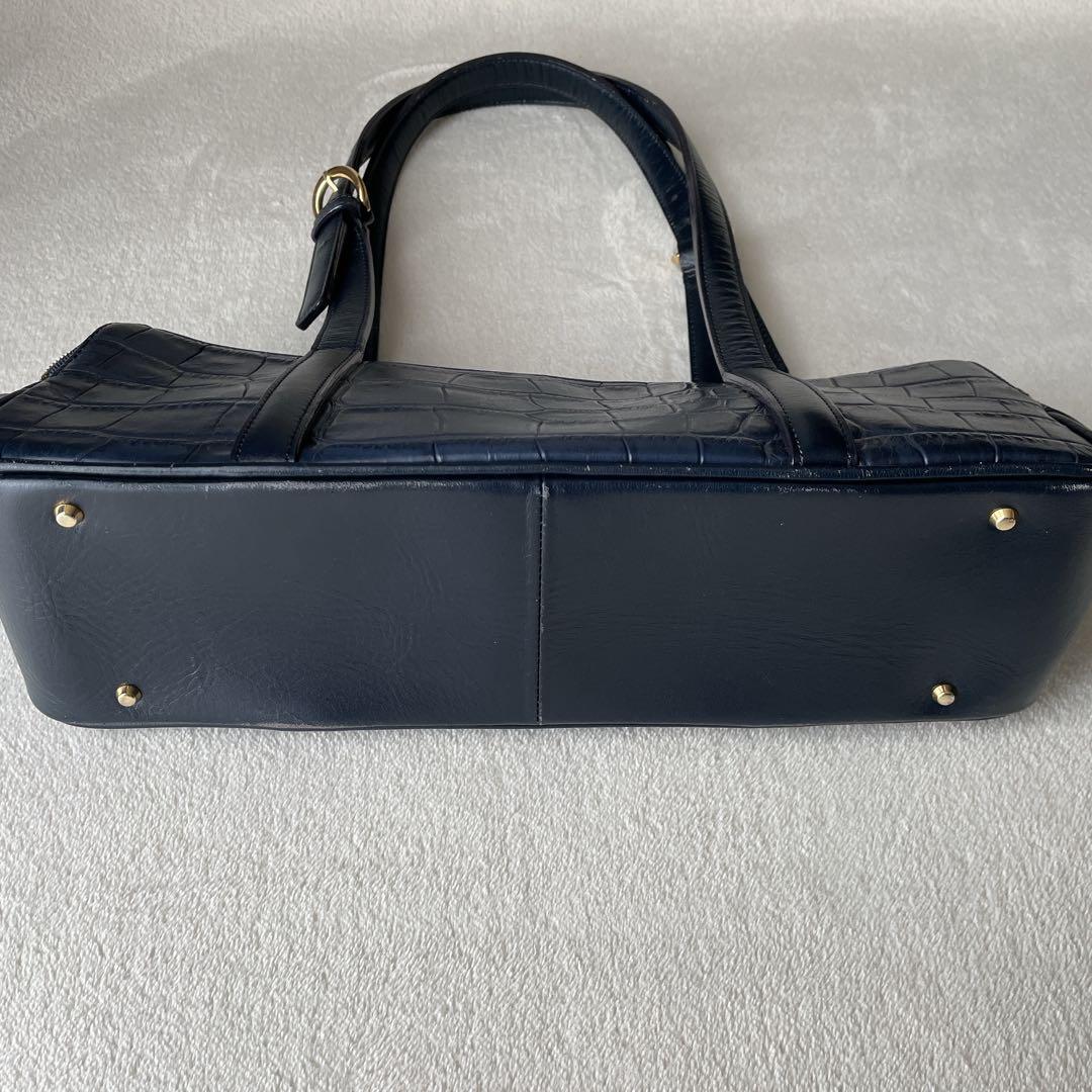 Roberta di Camerino クロコ型押し ショルダーバッグ ボストン - メルカリ