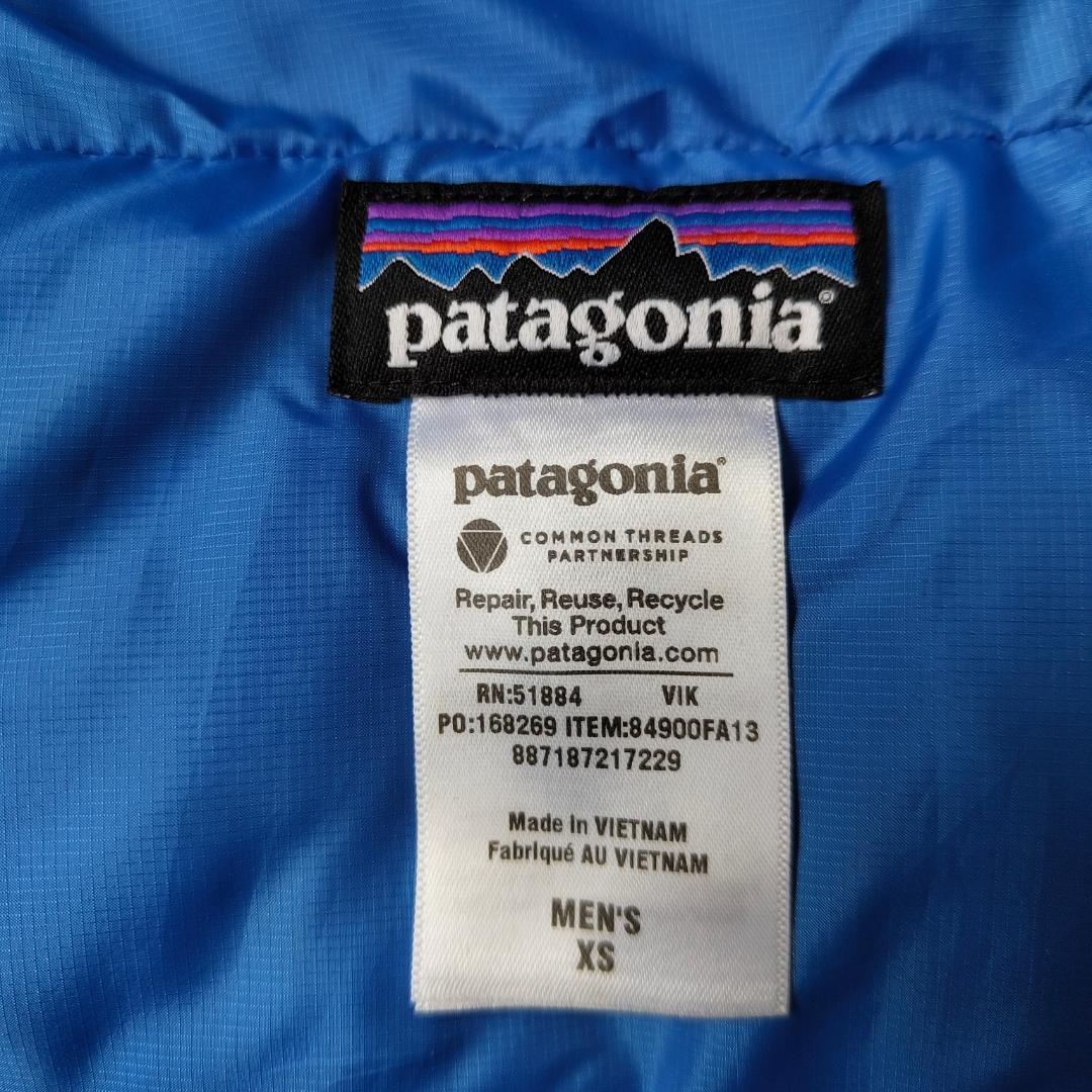 極美品 パタゴニア ダウンセーターフーディ ブルー 青 2013年 - メルカリ