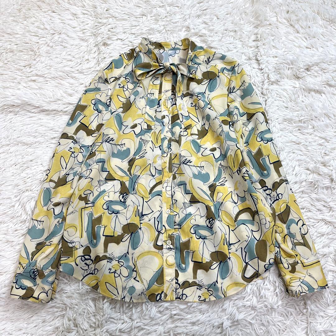 tomorrowland コレクション メロウフラワープリント ボウタイブラウス セール】 メロウフラワープリント ボウタイブラウス （シャツ