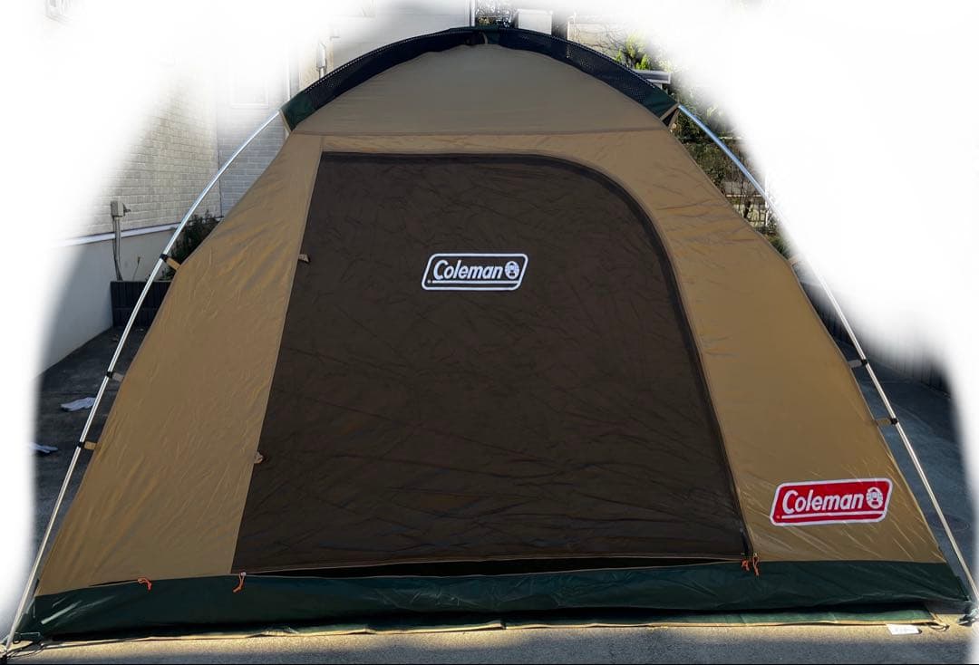 美品　コールマン　tough dome 3025 グラウンド・インナーシート付き Coleman］テントタフドーム/3025（グランドシート・インナーマット付き