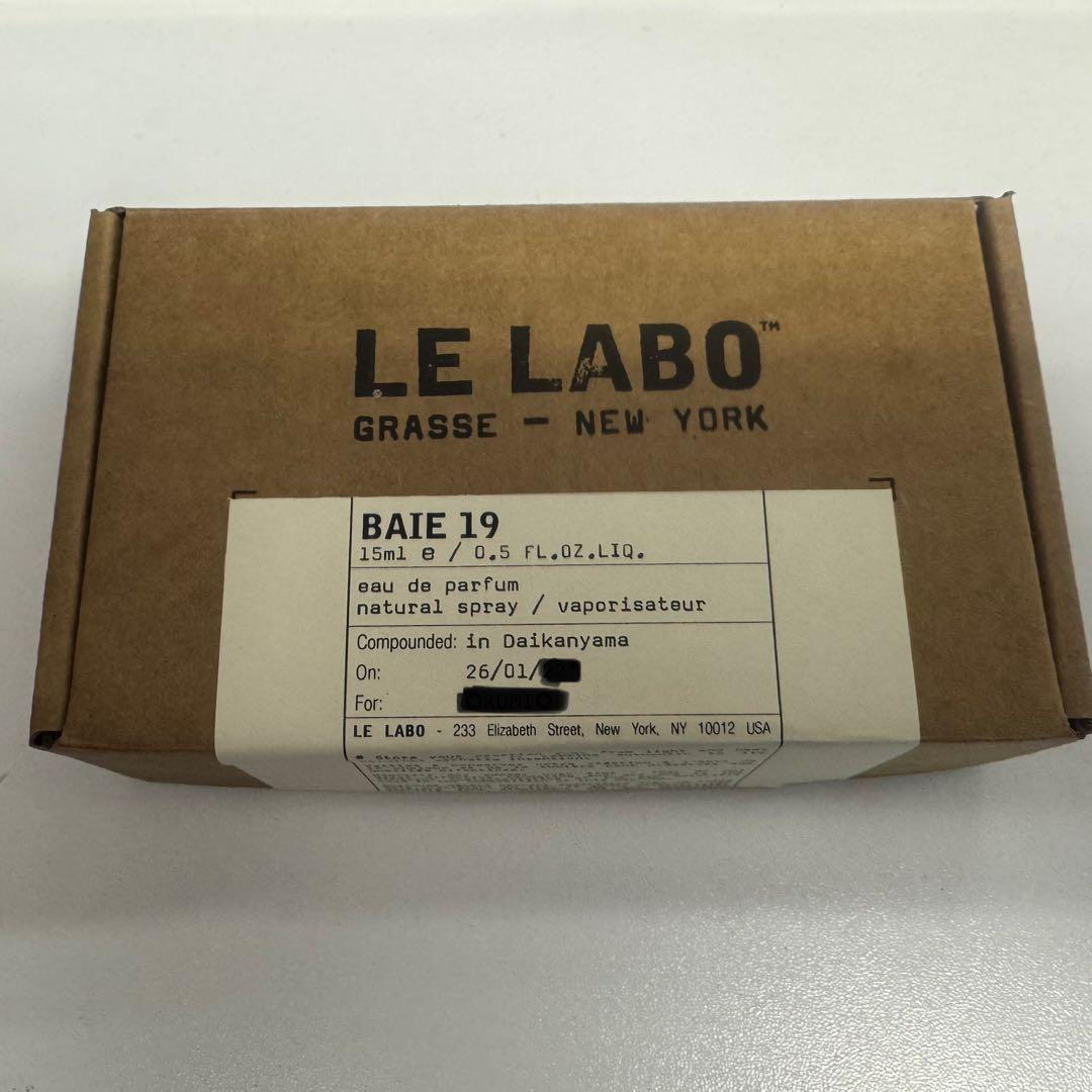 LE LABO BAIE 19 15ml 香水 ルラボ べ 19 BAIE 19｜ベ 19 – ル ラボ 公式オンラインショップ