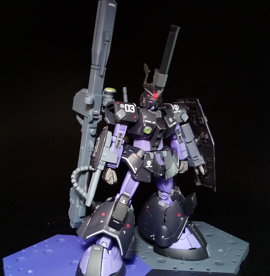 RG ガンダム ドムアーマー 黒い三連星 専用 鹵獲改修機 ガンプラ 完成