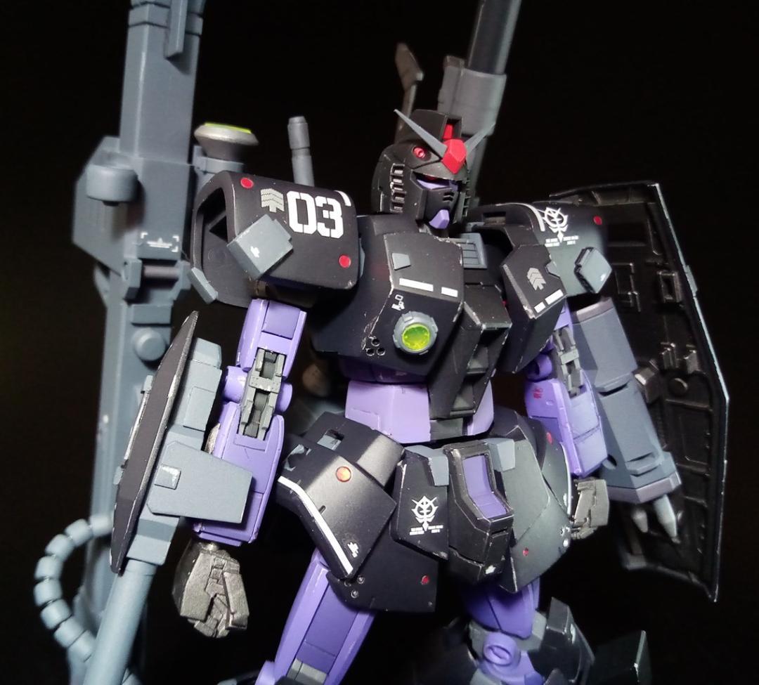 RG ガンダム ドムアーマー 黒い三連星 専用 鹵獲改修機 ガンプラ 完成