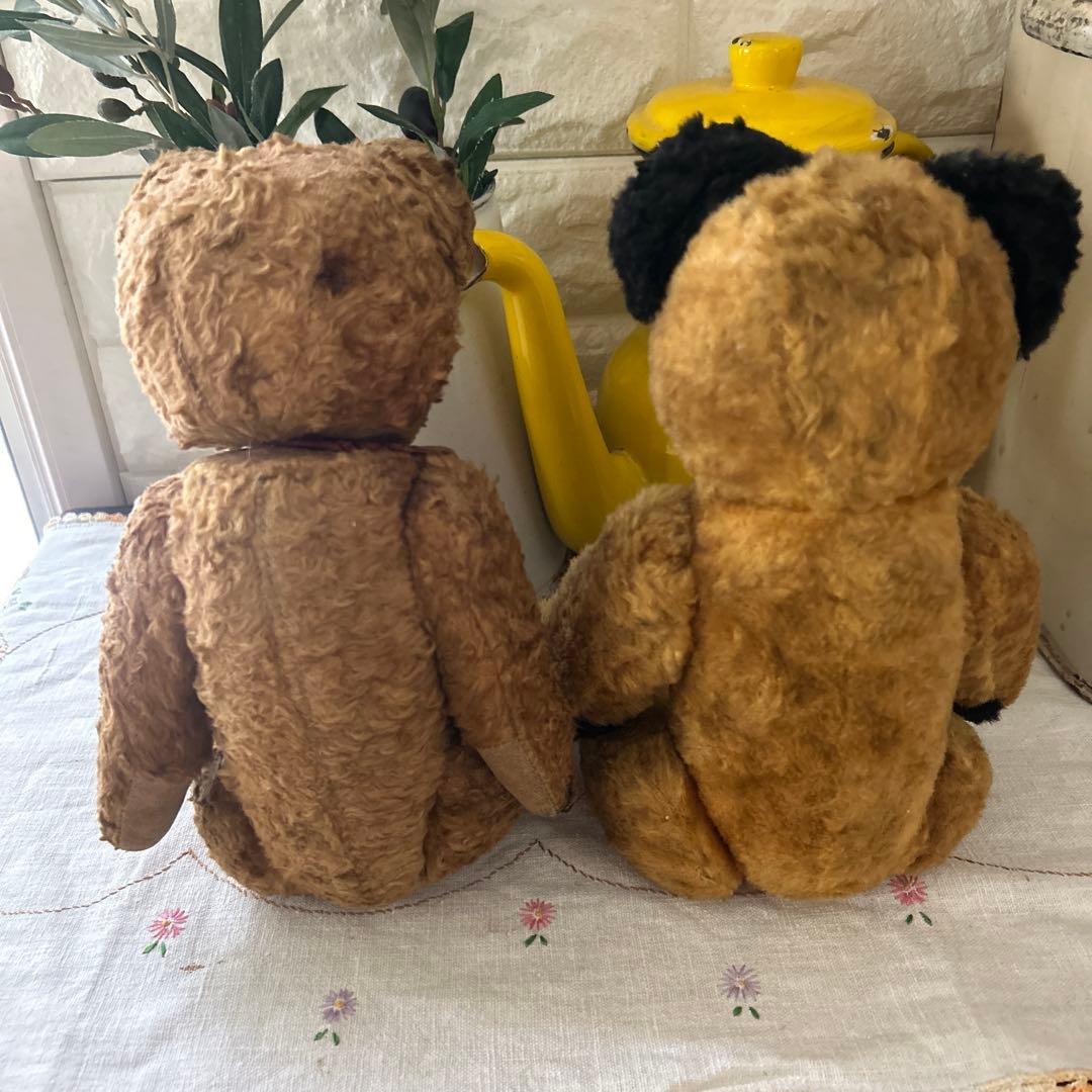 イギリスアンティークベア2体 プラス1体