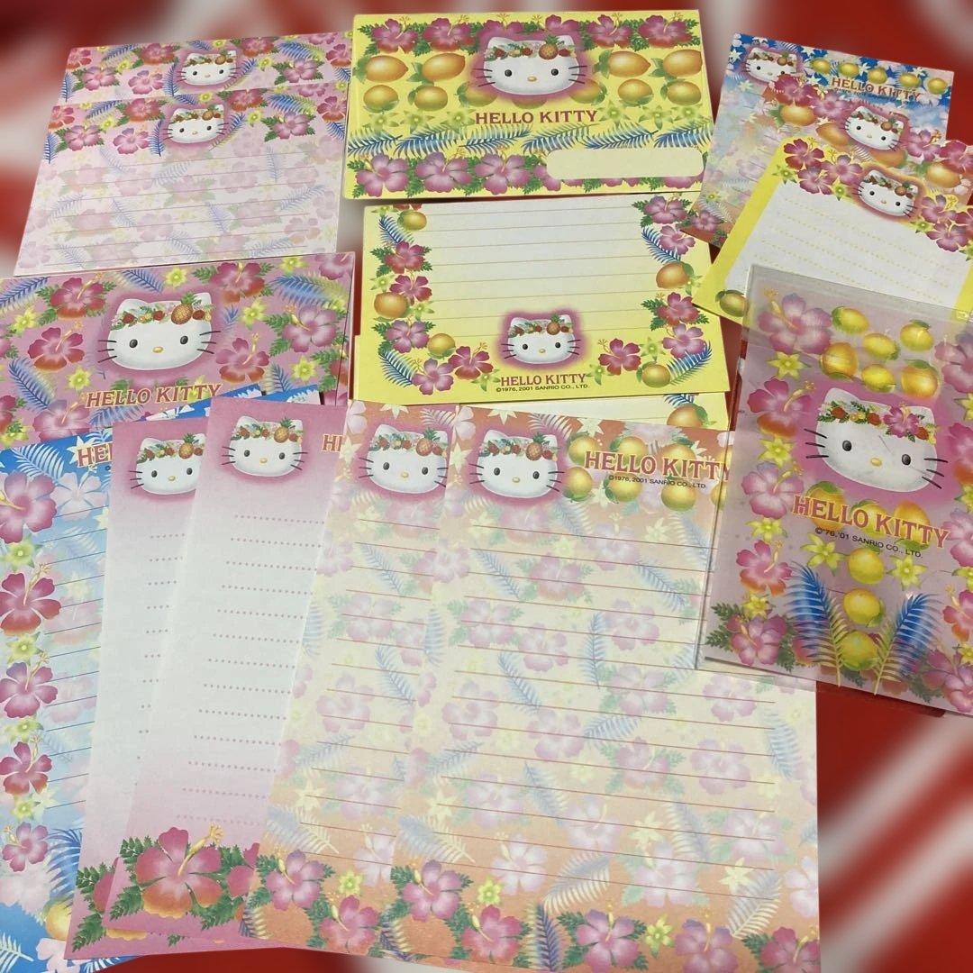 ハローキティ♡ハイビスカス レターセット メモパッド 希少
