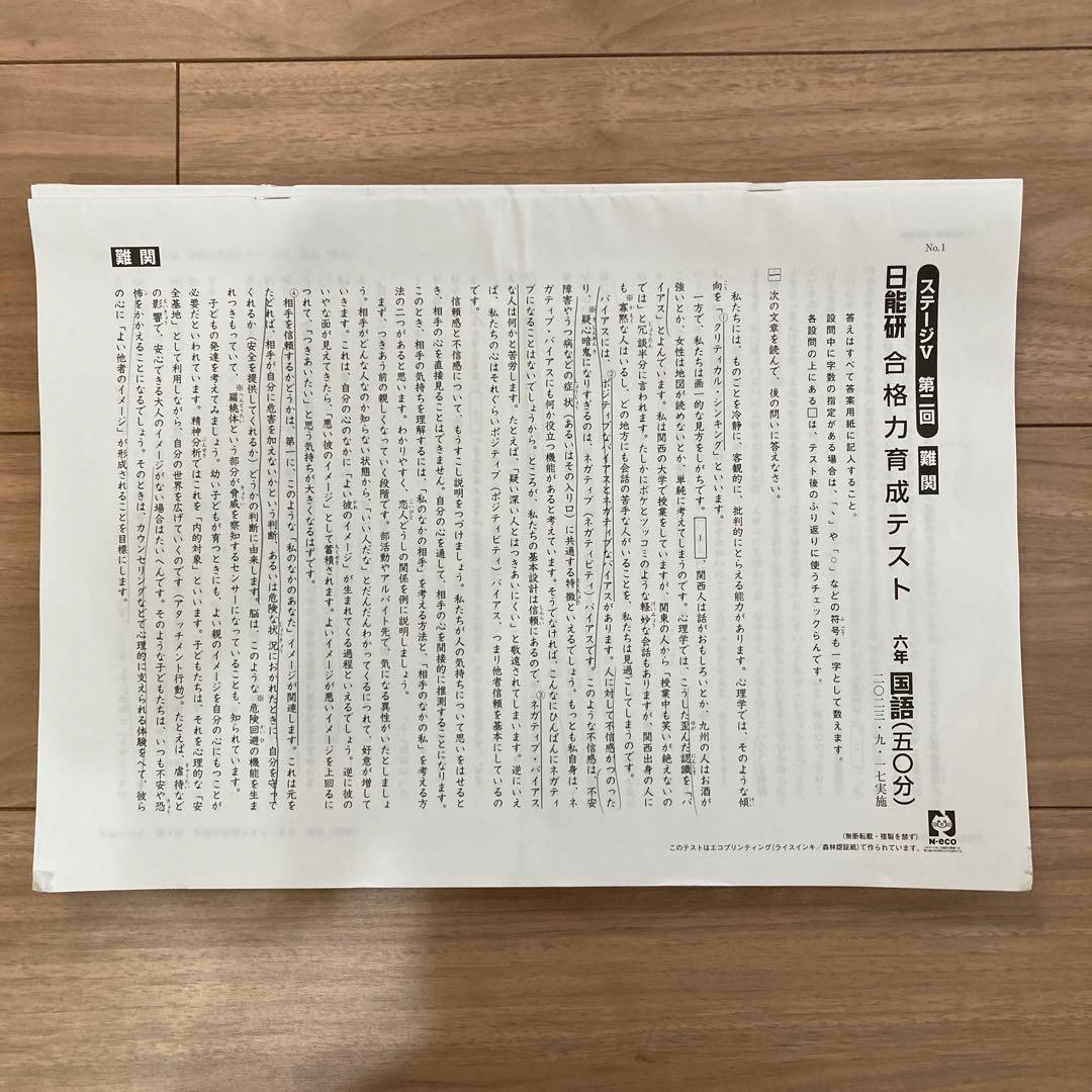 日能研 2023年下期 合格力育成テスト・実践テスト・春期夏期特別テスト 2024年度 日能研5年生 学習力育成テスト、特別テスト - メルカリ