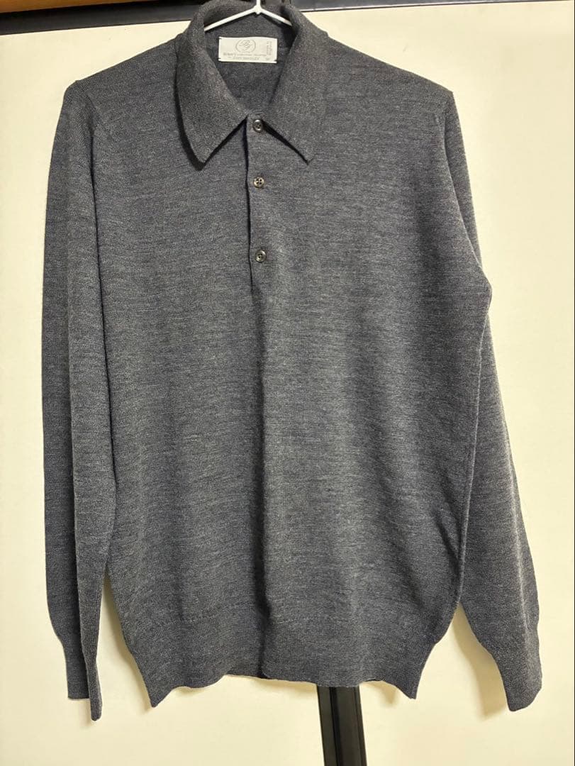 JOHN SMEDLEY グレー 長袖セーター JOHN SMEDLEY（ジョンスメドレー） セーター ニット メンズ レディース