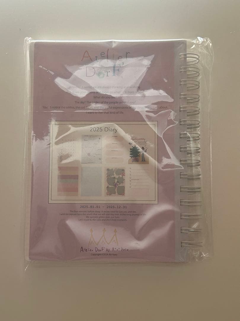 Atelier DorF' スケジュール帳2025 加藤愛里 TINAJOJUN - メルカリ