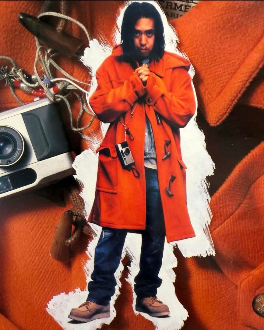 HERMES 藤原ヒロシ着用 ダッフルコート オレンジ 廃盤 レアな46 - メルカリ