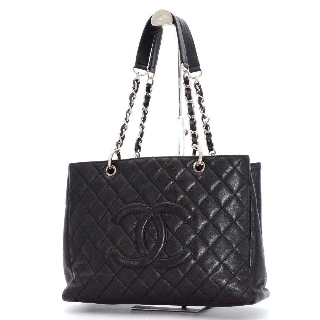 シャネル チェーントート ＧＳＴ キャビアスキン ブラック 楽天市場】シャネル CHANEL GST チェーン トート バッグ 黒 ブラック