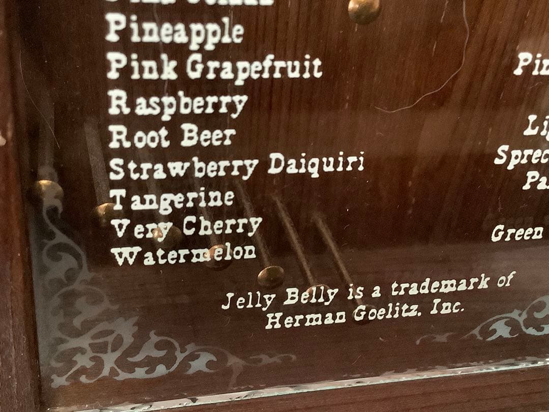 Jelly Belly 木製 ディスペンサー 【1980年代】【貴重品】 - メルカリ