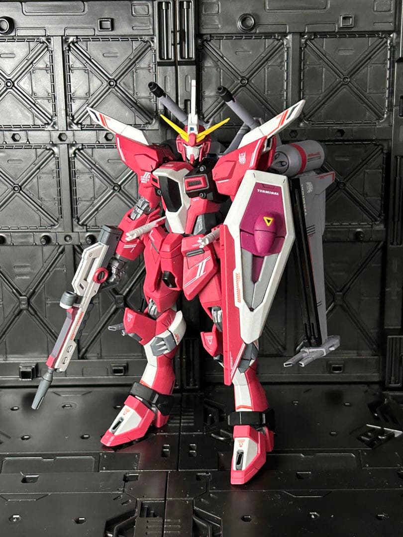 インフィニットジャスティスガンダム弍式　塗装完成品　部分塗装　HG HGCE インフィニットジャスティスガンダム弐式 完成！！