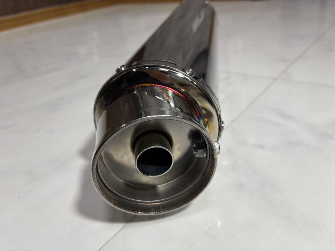 リアライズ　汎用サイレンサー　100φ×450 50.8φ スラッシュ 新品