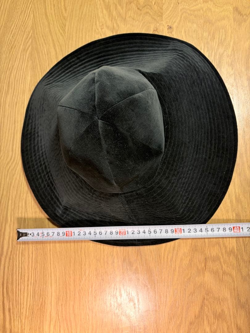 Sugri（スグリ）／黒 ベルベットフロッピーハット