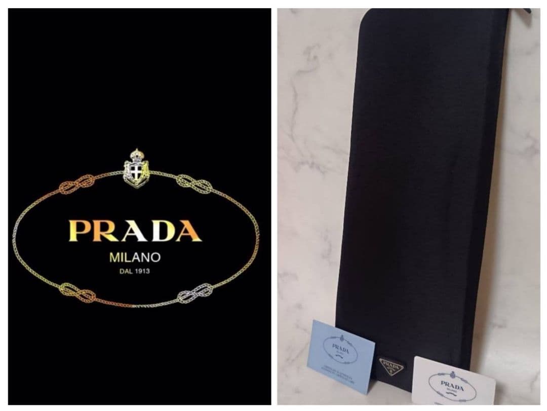 極美品 プラダ 　PRADA　ネクタイケース　ネクタイ収納　キャリングケース 極美品 プラダ PRADA ネクタイケース ネクタイ収納 キャリングケース