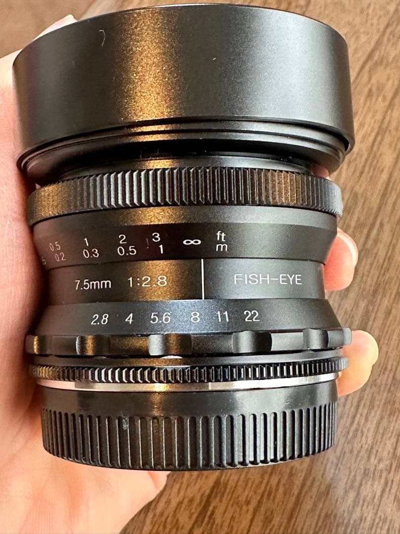 Pergear 7.5mm F2.8 カメラ交換レンズ 超広角 魚眼レンズ